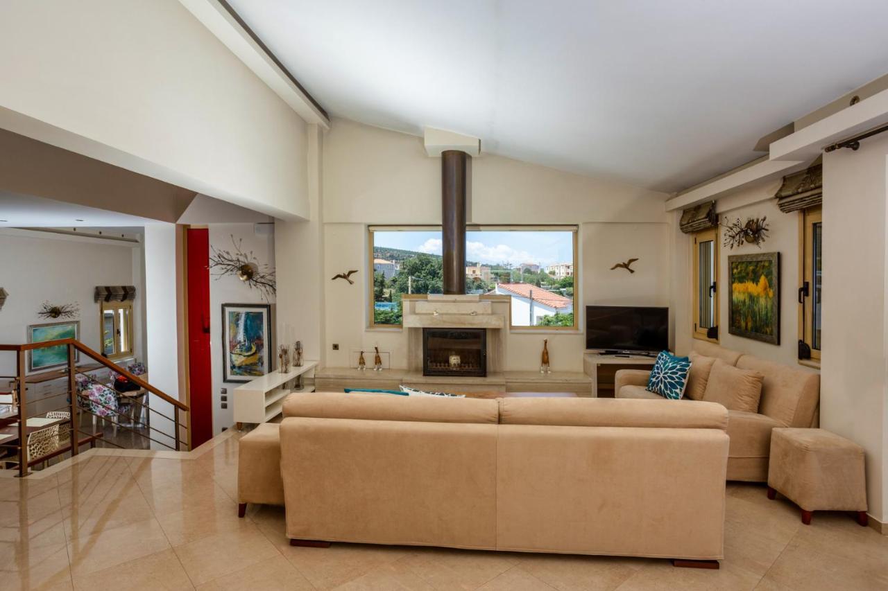 Palladio Luxury Villa With Amazing View Roussospition Bagian luar foto