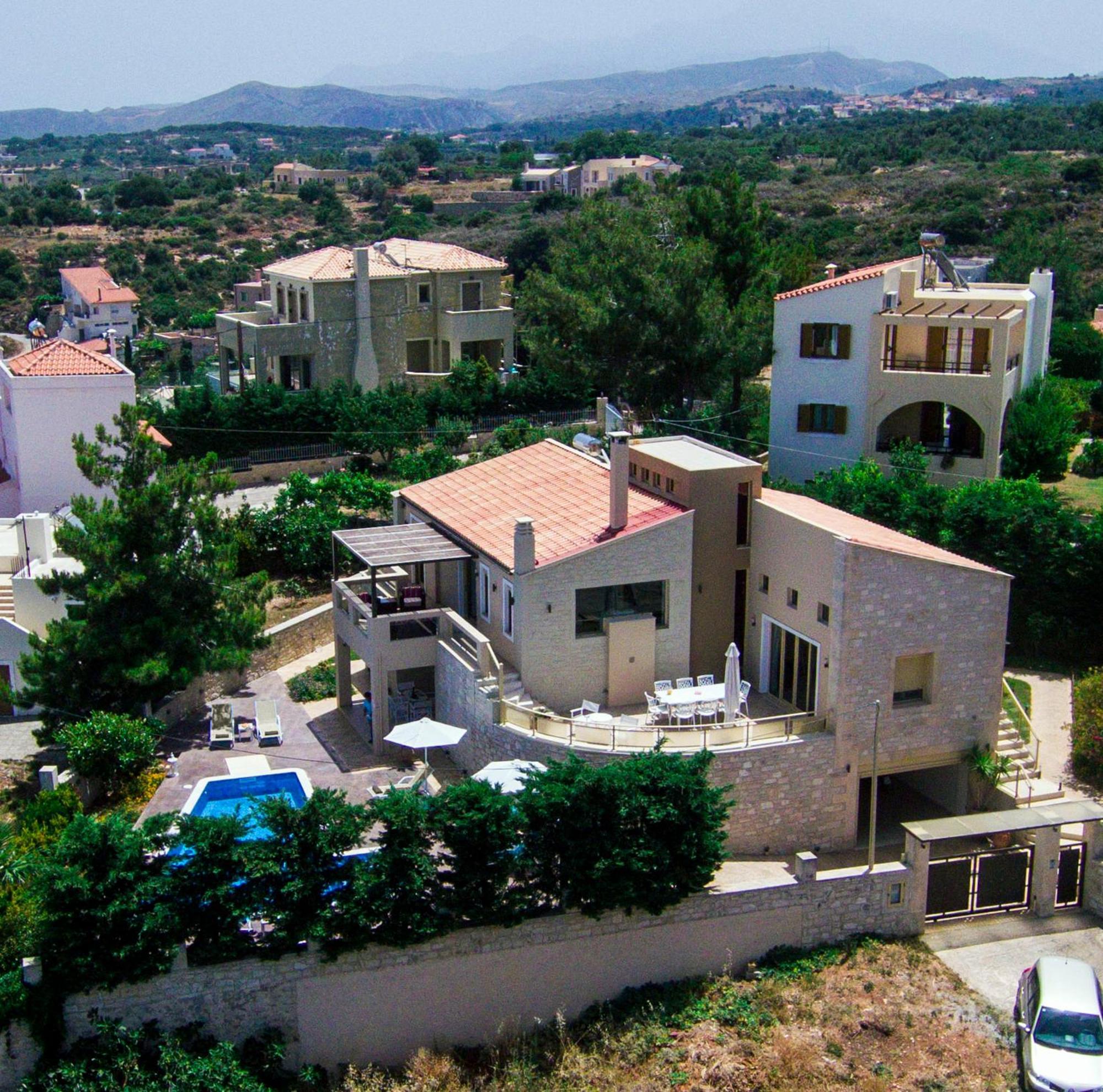 Palladio Luxury Villa With Amazing View Roussospition Bagian luar foto