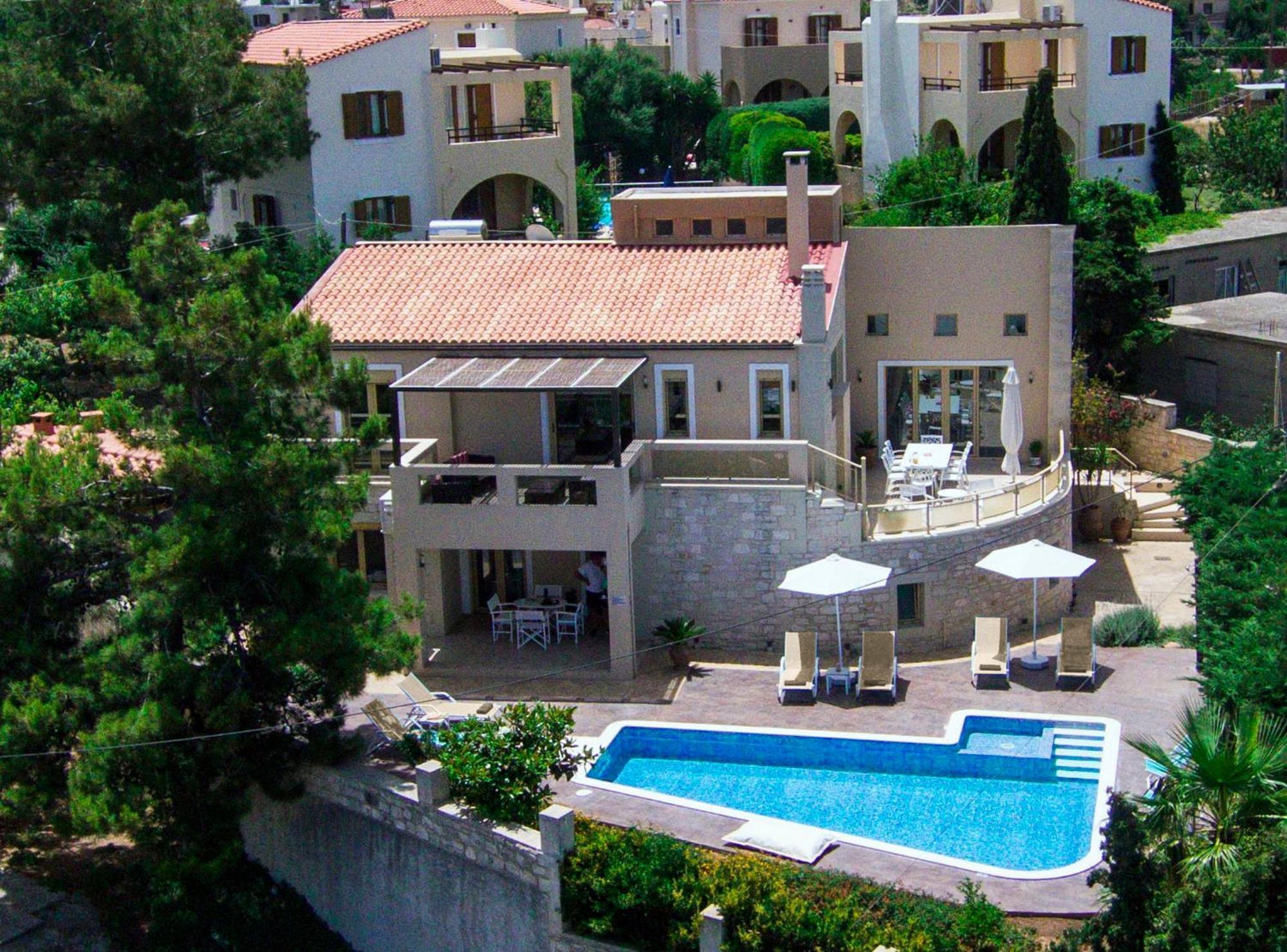 Palladio Luxury Villa With Amazing View Roussospition Bagian luar foto